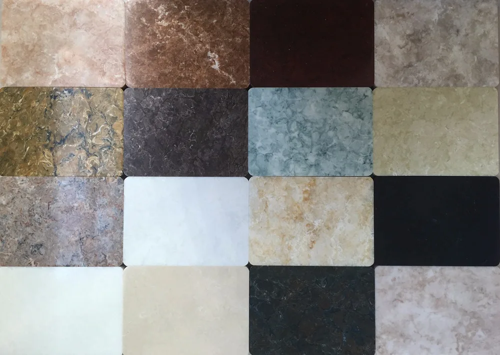 Koris NSF Korean artificial marble veins acrylic solid surface sheet for wall panel