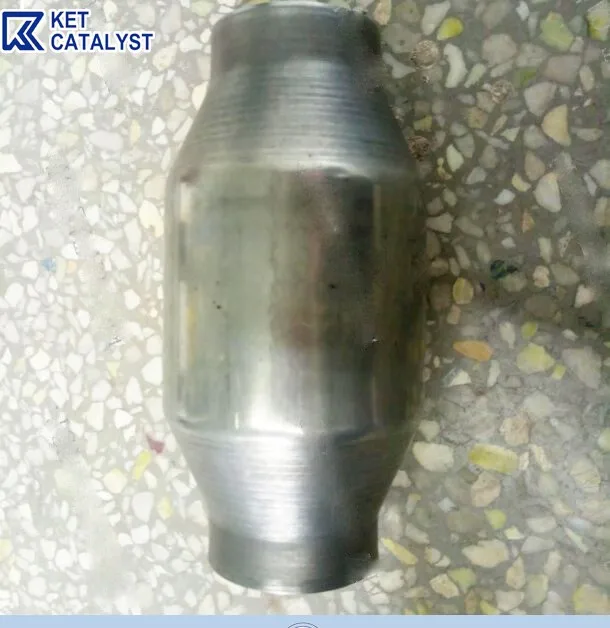 KET Metal substrate Catalyst Euro4 Exhaust high flow catalytic converter stainless with 3 inch OBD II CAT