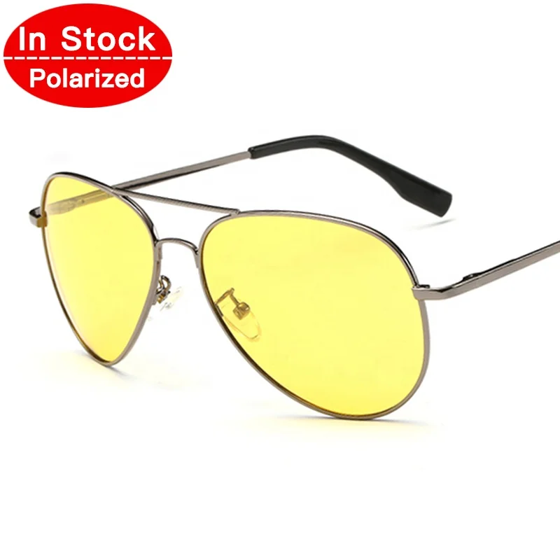 
2019 Ready Goods High Quality OEM Women Wholesale Men Stainless Glasses Eyewear Polarized Day and Night Vision Goggles 3025LN 