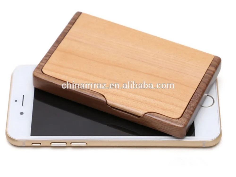  Оптовая продажа дешевая Рождественская упаковка деревянный визитница чехол