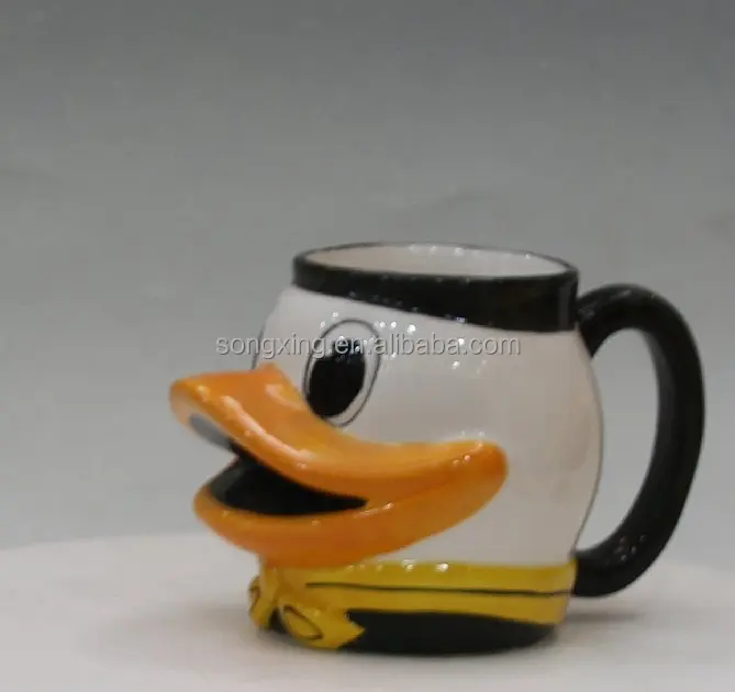 duck ceramic 3d shaped mugs cool mug Size and shape can be customized