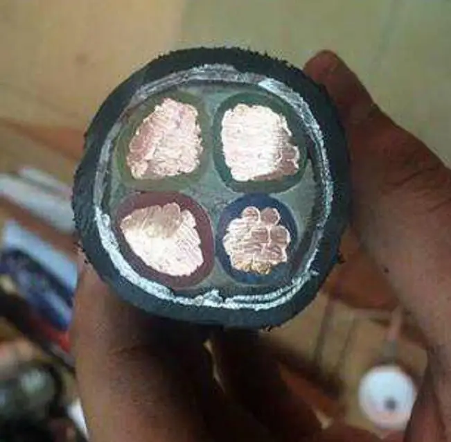 Copper Tape armoured power cable 4x70mm2