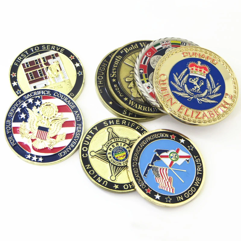 custom made metal coin soft enamel challenge coin manufacturer