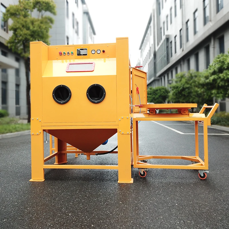 Car Wheel sandblasting machine for  Heavy duty parts