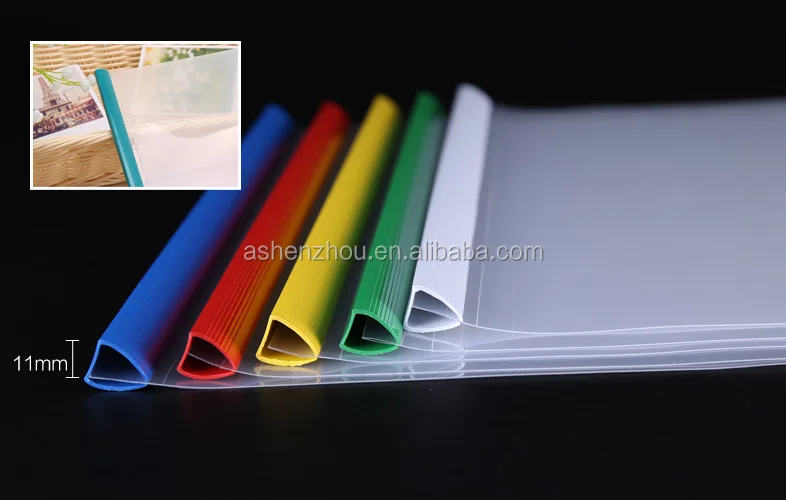  Новый стиль индивидуальная A4 PP PVC пластиковая скользящая папка Прозрачная Обложка для отчетов