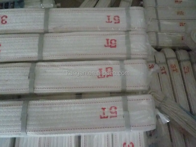 WLL 5T tonne  industrial  duplex polyester webbing sling lifting sling belt strap  becket eye safety factor 4 5 6 7