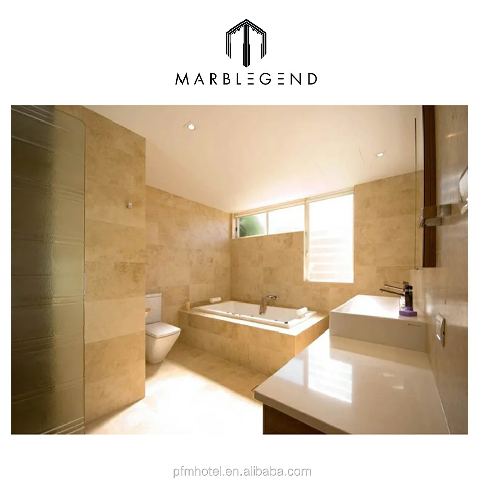 Украшение для ванной комнаты из натурального камня идеи дизайна интерьера стены травертина