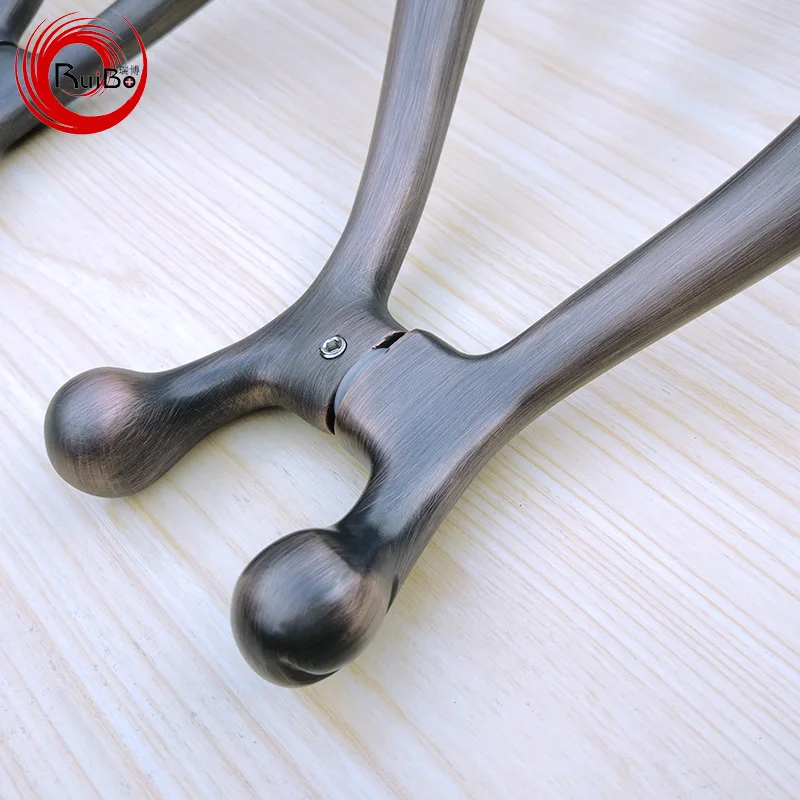 RB-127 copper door handle for door made by carving