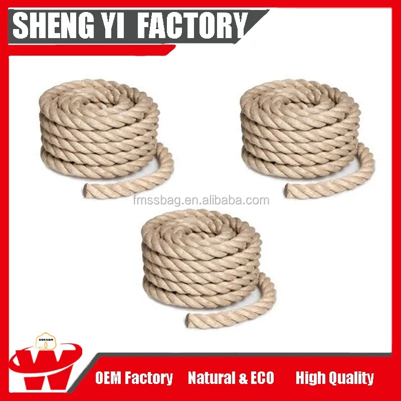 china supplier natural raw jute 80mm rope for sale
