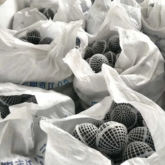 PP material aquarium bio ball packing Plastic filter Wastewater treatment porous suspension ball