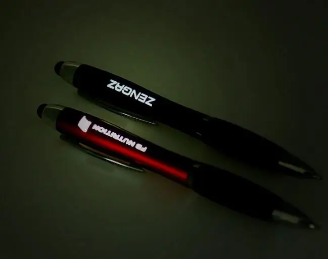 Pen with flashlight promotional custom led flashlight pen