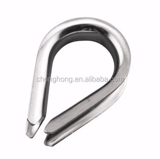 M10 Cable Thimble Stainless Steel 316 U.S./JIS/GB Standard Types of Electrical Wire Rope Connector