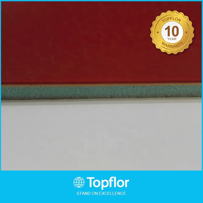 
Professional sports flooring red table tennis flooring mat 