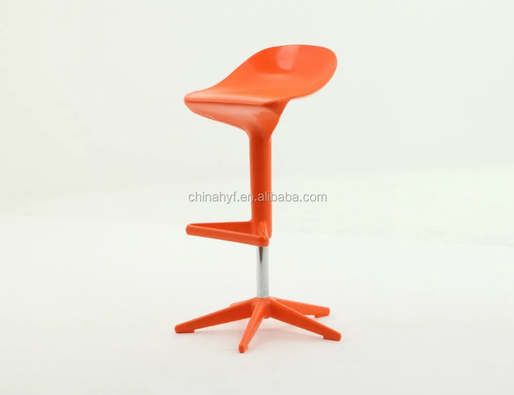 colorful plastic adjustable spoon barstool PP-150B