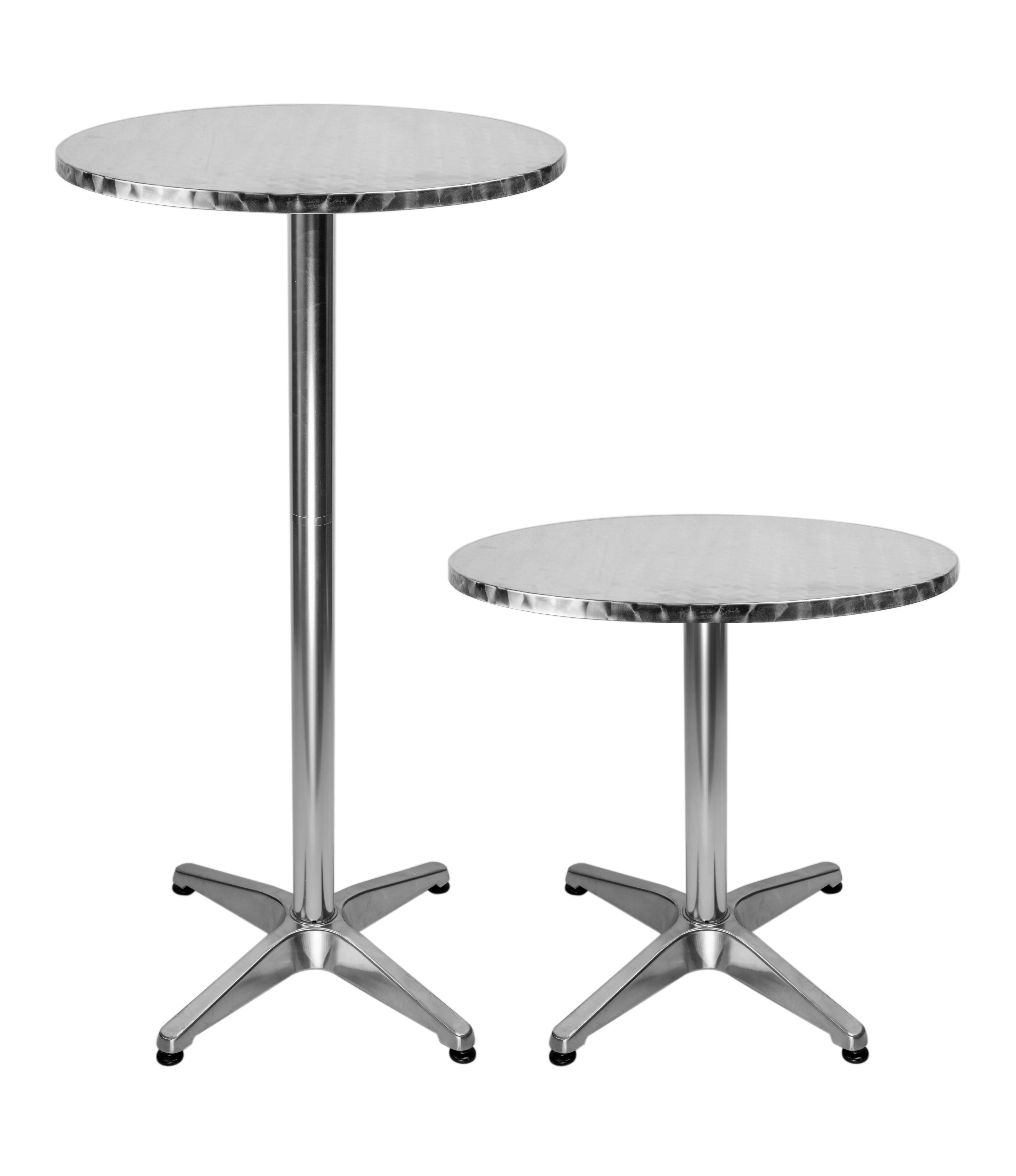 High-qulity round stainless steel tabletop bar tabie for outdoor