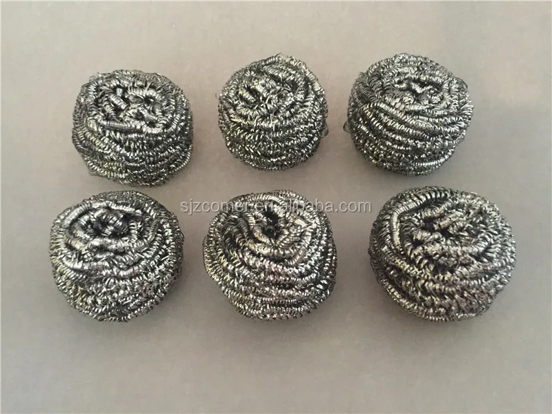 stainless steel material SS 430 pot sponge scourer / kitchen scrubber