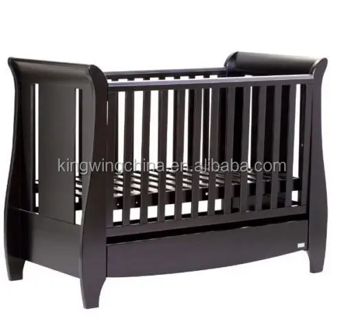 
High Cribs Baby Travel King Size Cot Luxury Baby Bedside Crib Baby Bassinet Bed Mobile Purple Custom Red Blue Dark Metal Logo 