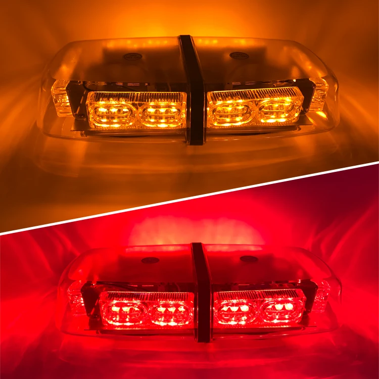 12V 36W emergency warning flashing led amber yellow hazard warning lights amber strobe light bar