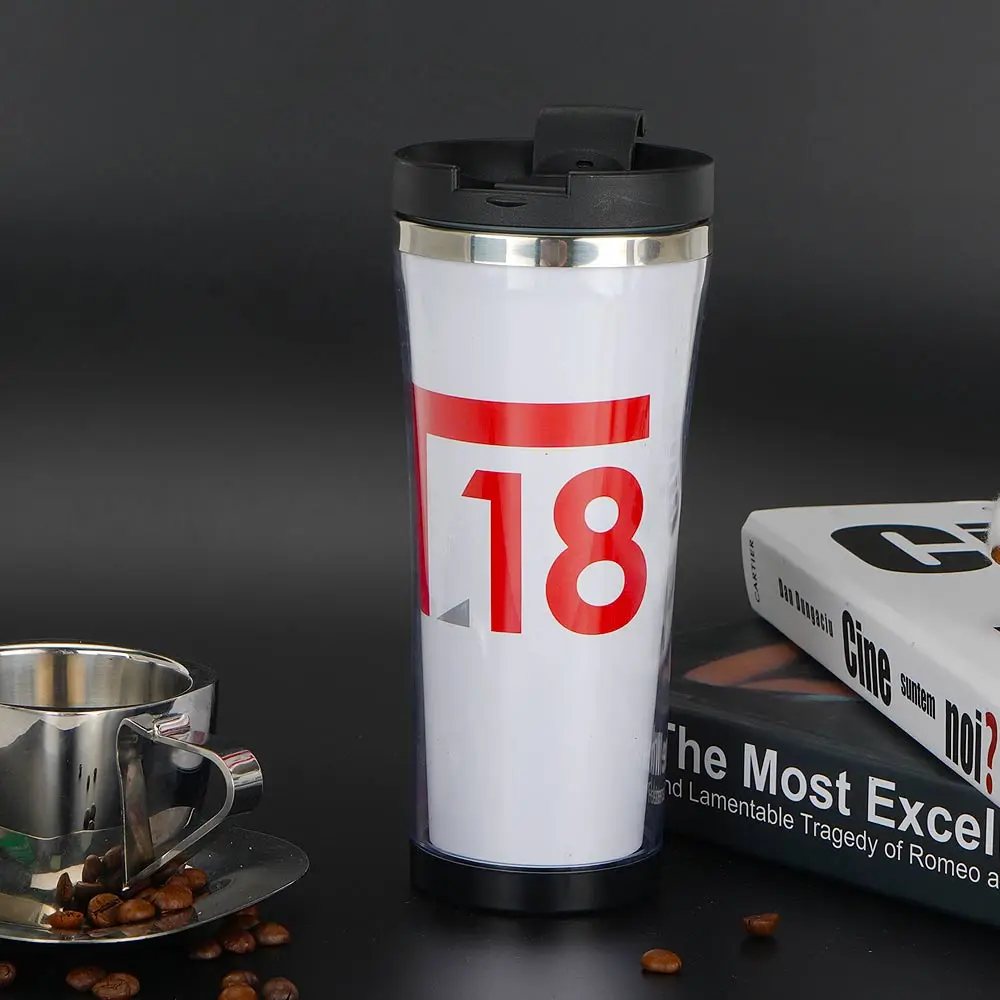 custom promotional DIY paper photo insert coffee tumbler double wall water bottle
