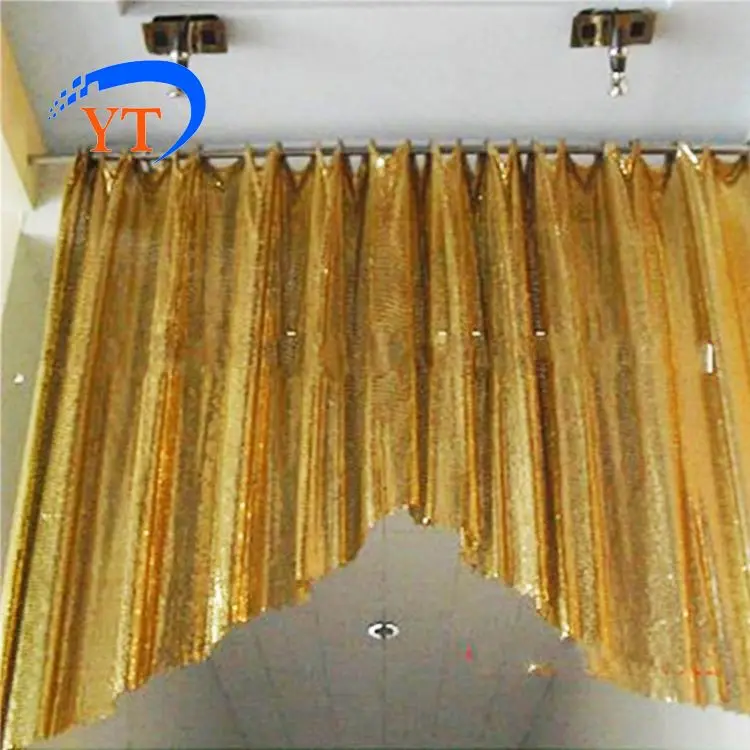 Metal Silver Sequin Curtain