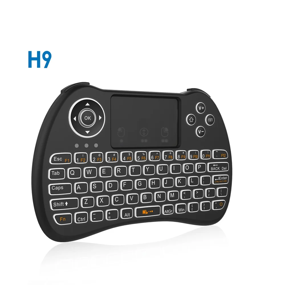 Новейшая мини-клавиатура Ott Tv Box 3d Беспроводная воздушная мышь высокого качества H9 мини-клавиатура