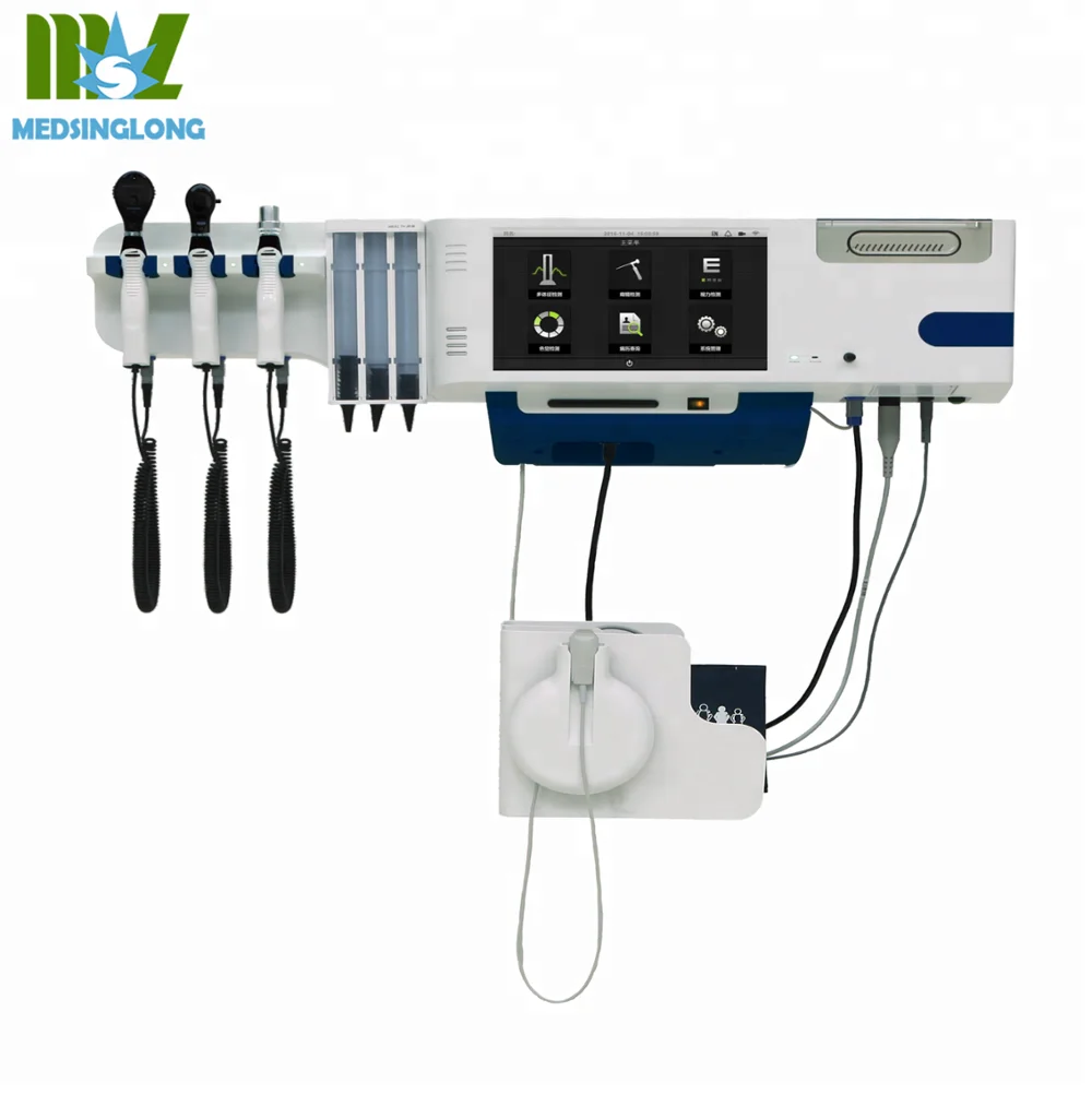 Medical Wall Mounted system with ophthalmoscope and otoscope