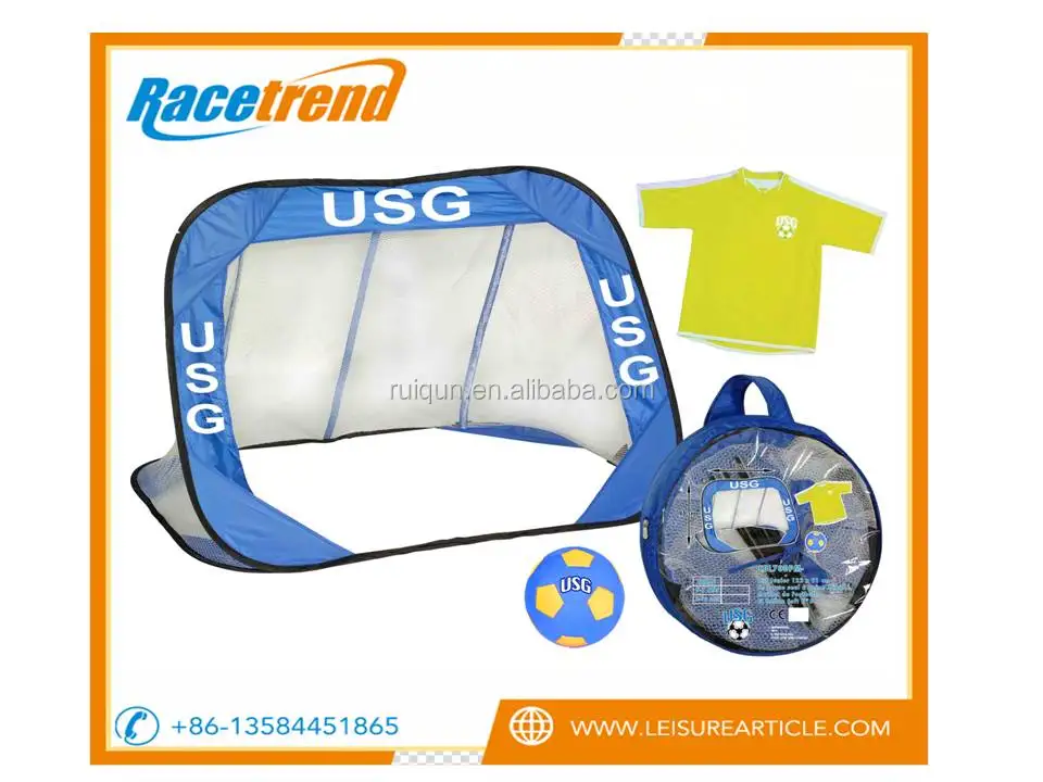 Factory direct sales outdoors team sports cheap target portable soccer goal toys kids