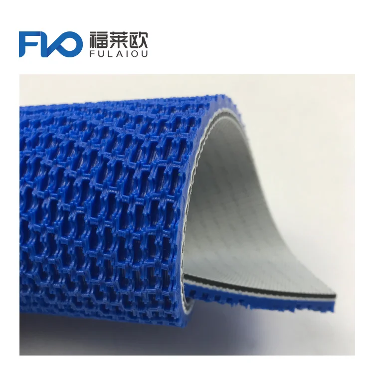 China Manufacturer Rubber Rough Surface Grass Pattern Conveyor Belt