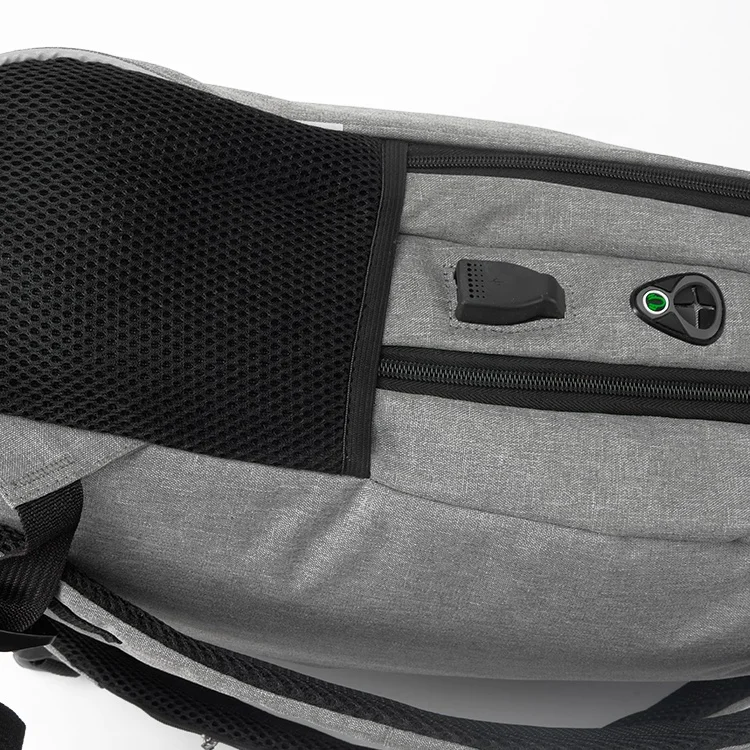 Free Sample Usb Grey Reflect Pc Travel Bag Smart Backpack With Anti
