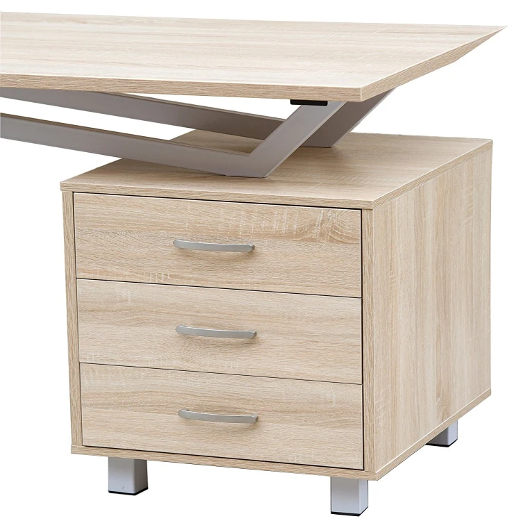 Lower Price Office Computer Desk Home Study Table with Drawers
