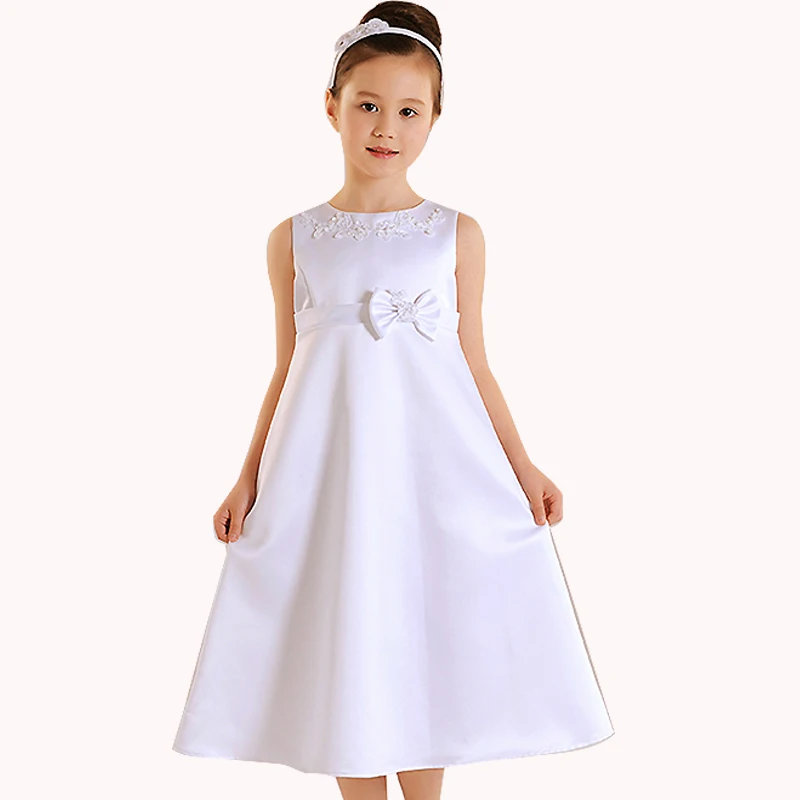 D3812A, новое платье для девочки на Первое причастие, платья для девочек с цветами, Детские вечерние платья для девочек