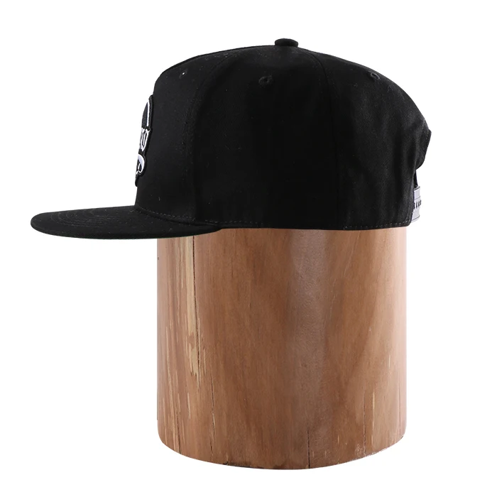 nylon strap flat brim mens embroidered 80% acrylic 20% wool snapback hats 6 panel