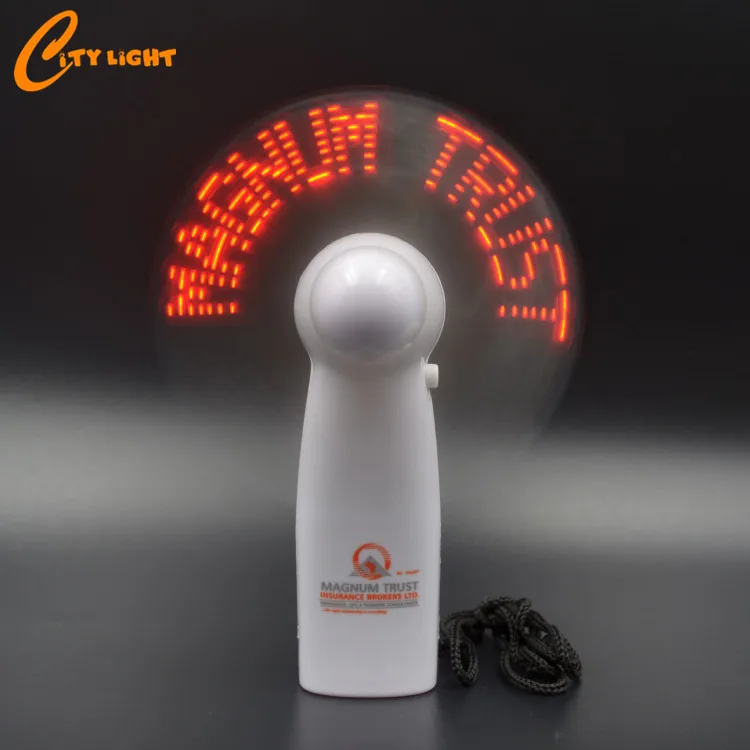 2019 Wholesale supplier colorful mini handheld custom led message hand fan