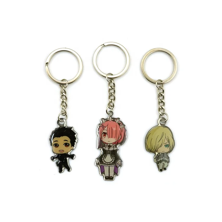 Personalized High Quality Custom Logo Epoxy Bulk Gift Souvenir Acrylic Keychains