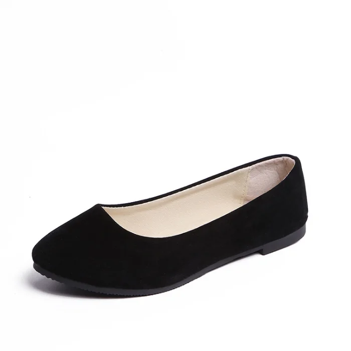 
Fashion pointed single shoes ladies flat shallow mouth shoes large size women shoes 