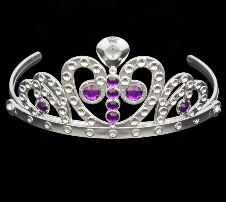 Girls Plastic Crown+Magic Wand+earring  +ring   Princess Dress Accessory Set