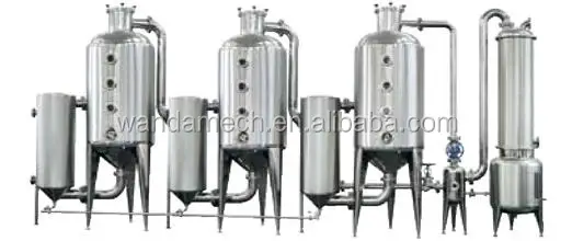 Multy Effect Vacuumed Forced Circulation Sea Salt Evaporator Water Evaporation Vacuum Distillation Chemical Industry 11kw Above