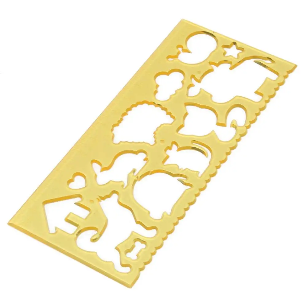 Custom Plastic Pattern Template Stencil Drawing Ruler Stencils
