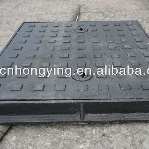 
Heavy duty double seal cast iron manhole cover 