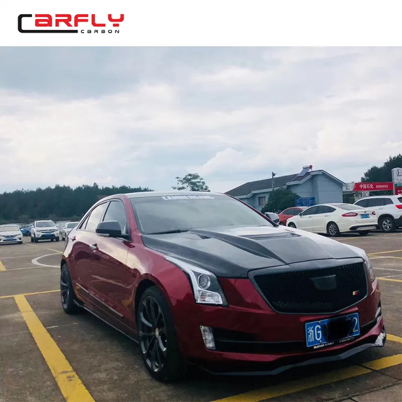 Капоты из углеродного волокна для Cadillac Ats передняя