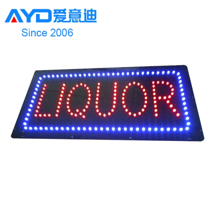 Hot Cake Flasher Liquor Shop LED Advertising Screen Indoor LED Display Factory Supplier