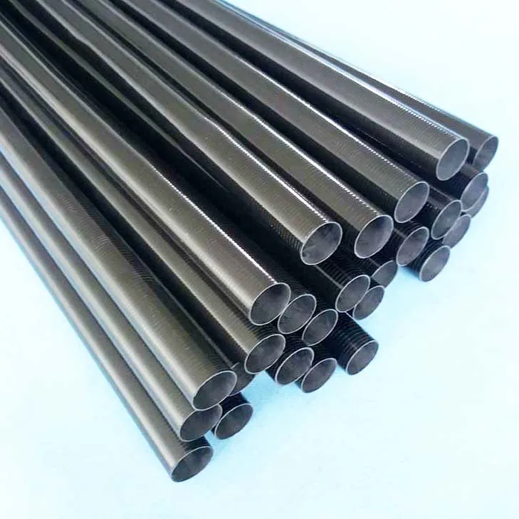 Customized Size Tapered  Wrapped Carbon Fiber Tubes UD