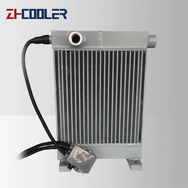 Plate Fin Type Automatic Transmission Oil Cooler with Hydraulic Fan