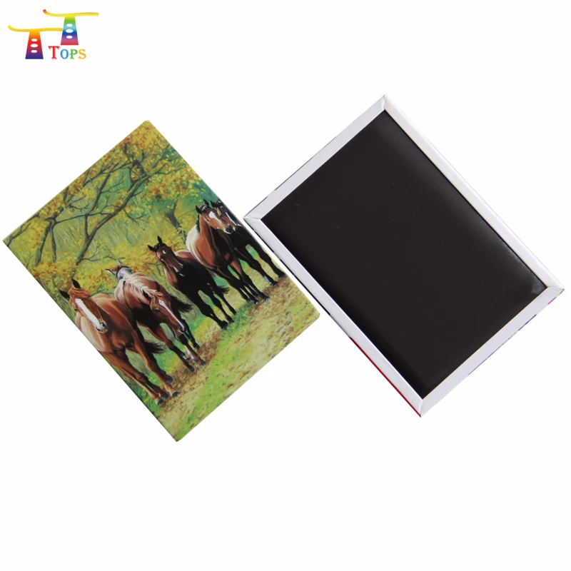 Wholesale 115*40mm Design Tourist Wedding Gifts Guests Metal Crystal Souvenir Magnetic 3d Refrigerator Custom Souvenirs Custom Fridge Magnet