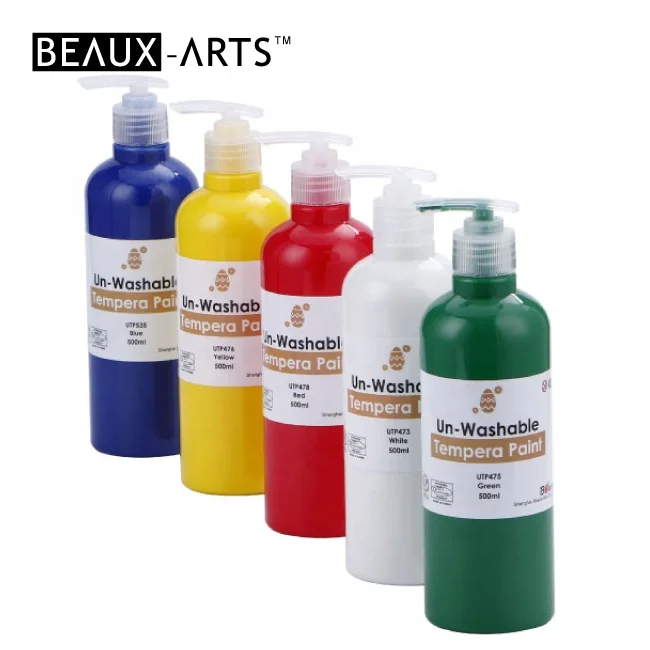 500 мл 18 видов цветов темпера краски комплект картина с изображением произведений искусства нетоксичный плакат Художественные принадлежности для школьных проектов и Крафта
