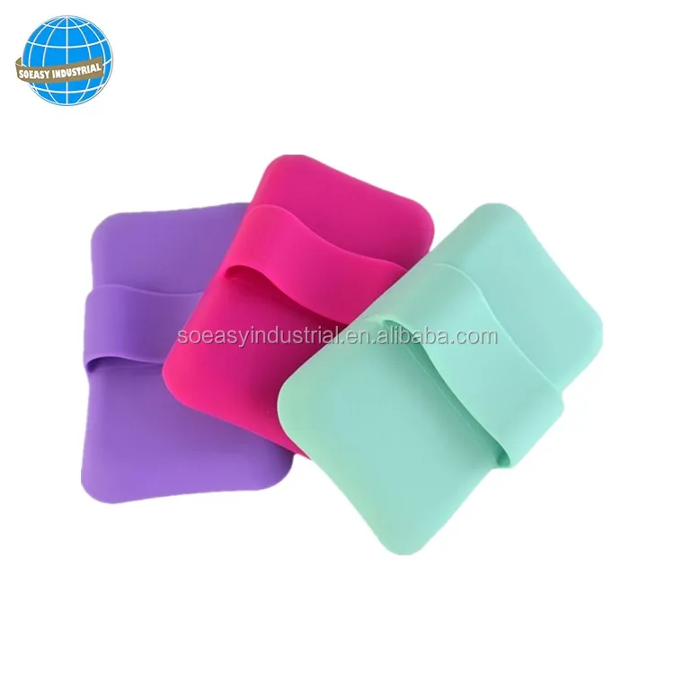 Silicone Plate-Shaped Makeup Brush Cleaner Cosmetics Washing Tool with Convenient Brush Cleaning Mat