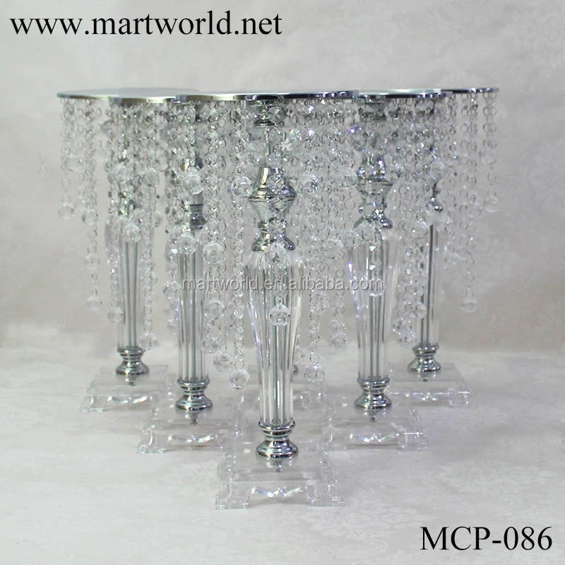 sell wedding clear wedding centerpiece candle holder party decoration event stand wedding vases(MCP-086)
