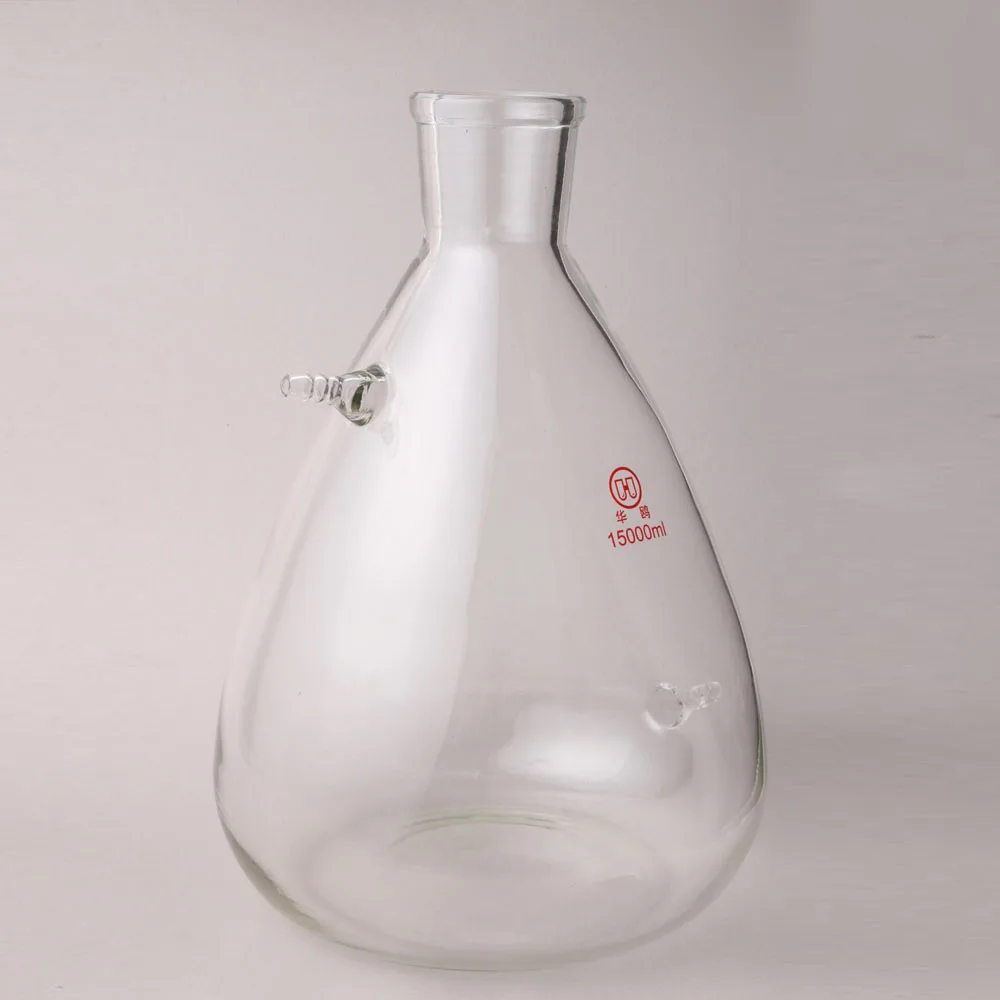 HUAOU Laboratory Glassware Clear Glass upper Tubulature Filtering Flask