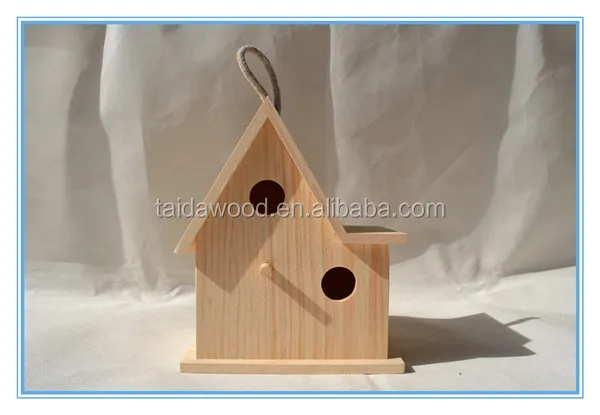 New Unfinished Wooden Bird House Wholesale/Pigeons Bird House/Bird House Kit