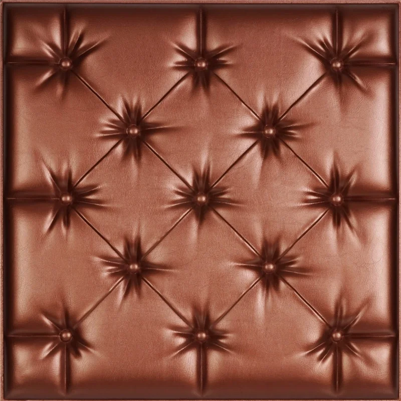 New Product Faux Leather Waped PU foam Ceiling